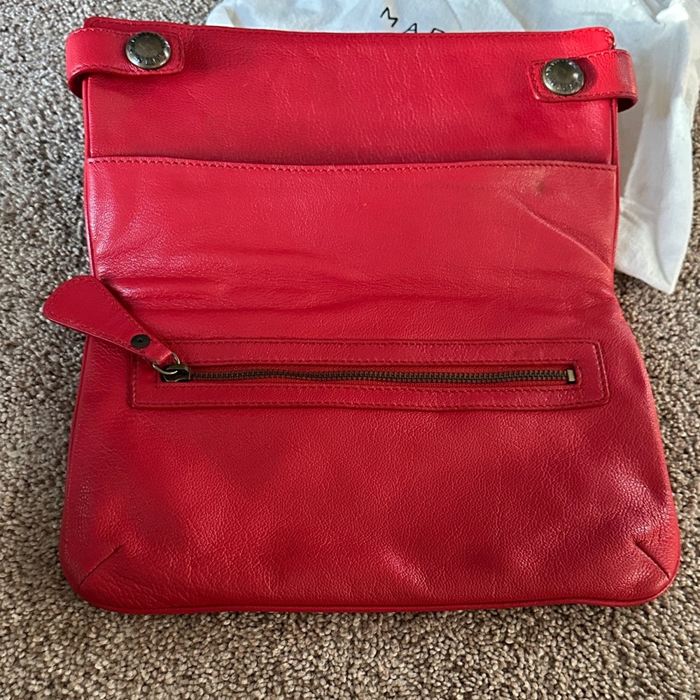 Marc Jacobs Red Leather Clutch - Picture 6 of 12